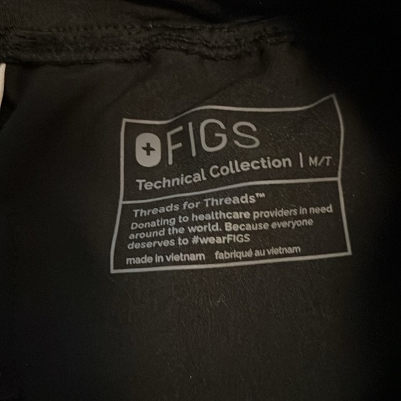 FIGS High Waisted Zamora Jogger Scrub Pants black M/T - Picture 2 of 2